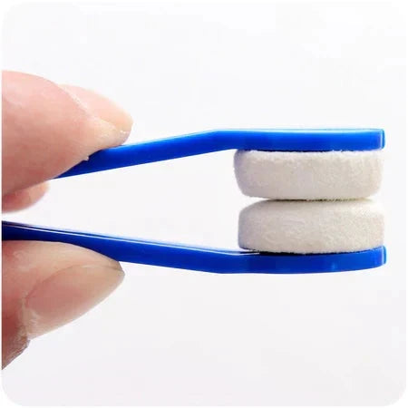 Limpiador de lentes de microfibra 2 en 1