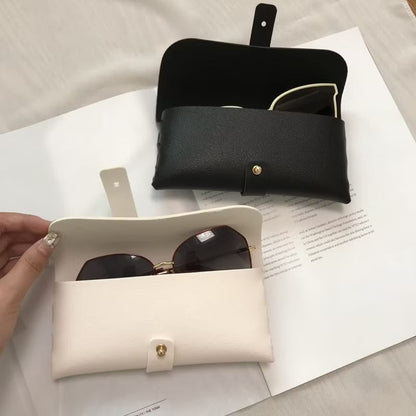 Estuche clásico de cuero para gafas – Elegante y duradero