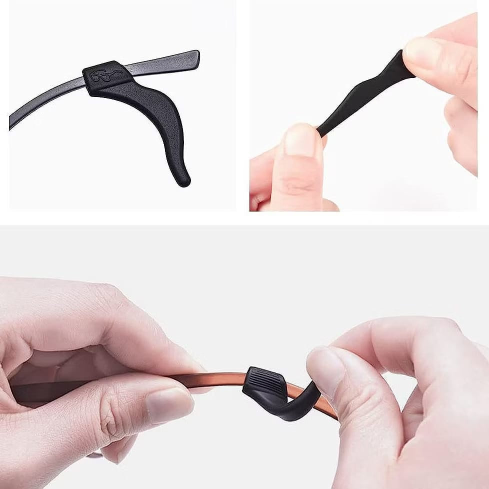 Ganchos para orejas GripFit – Soporte antideslizante para gafas