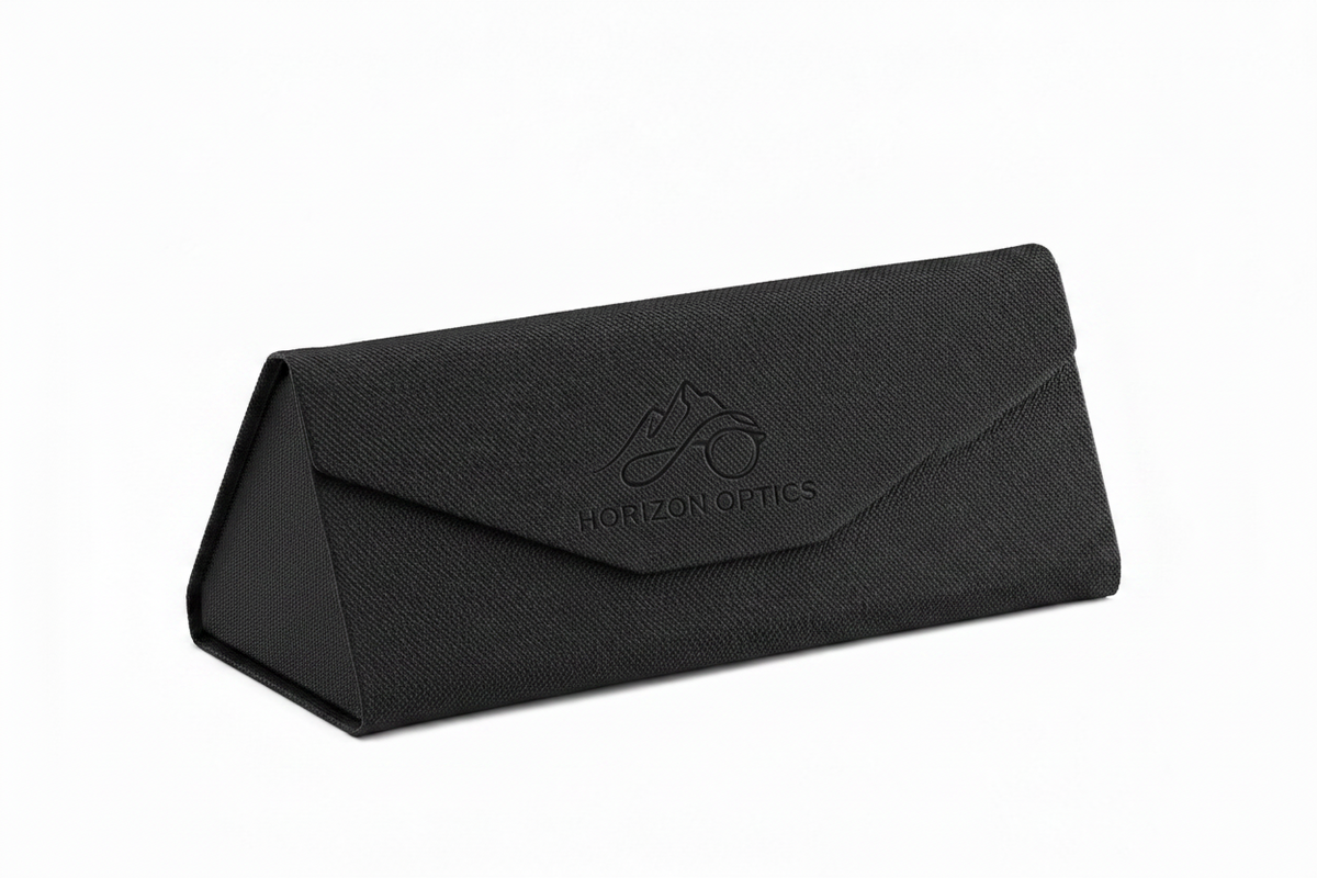 Estuche plegable tejido para gafas de sol