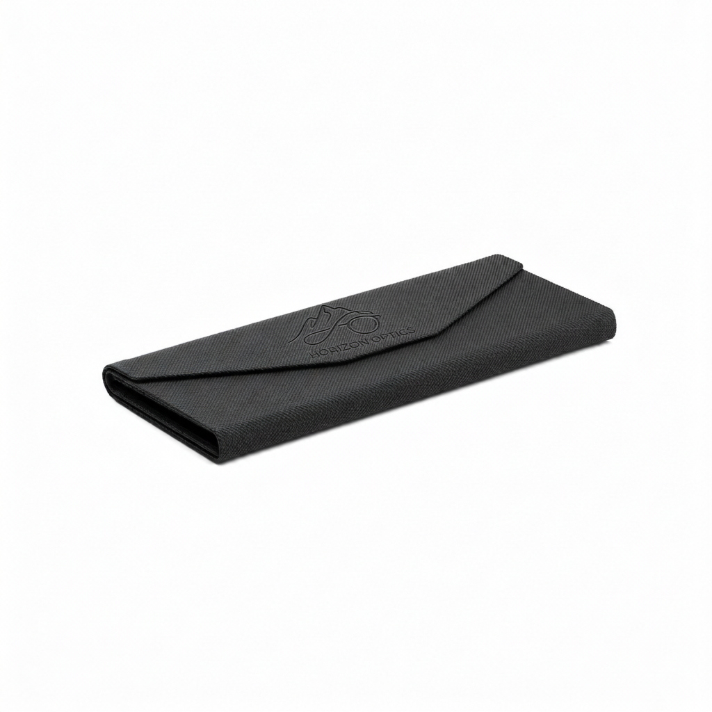 Estuche plegable tejido para gafas de sol