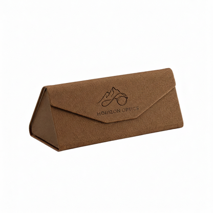 Estuche plegable tejido para gafas de sol