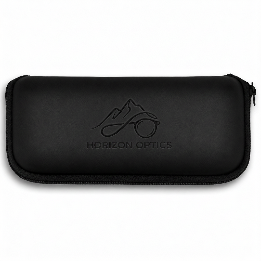 Funda blanda con cremallera para gafas de sol