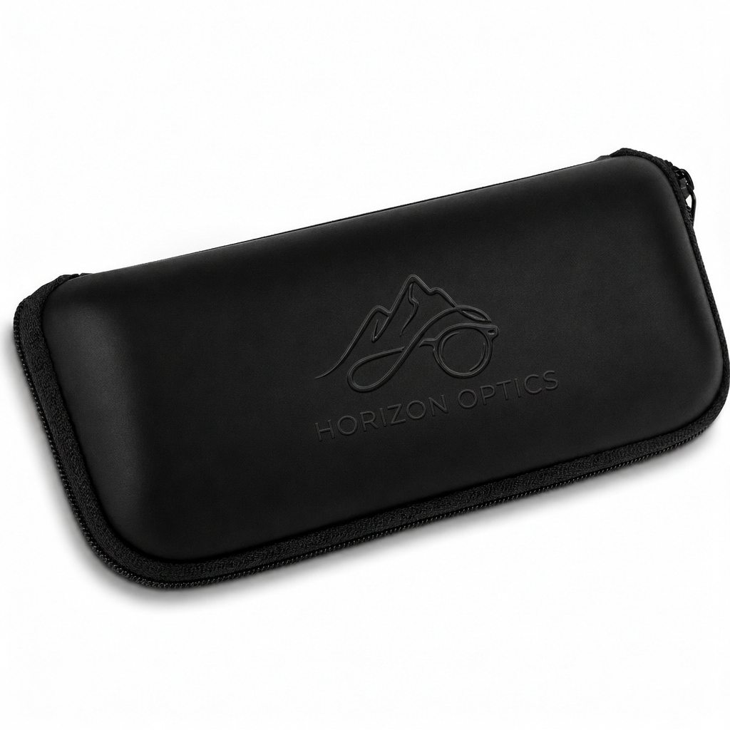 Funda blanda con cremallera para gafas de sol