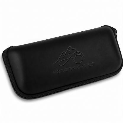Funda blanda con cremallera para gafas de sol