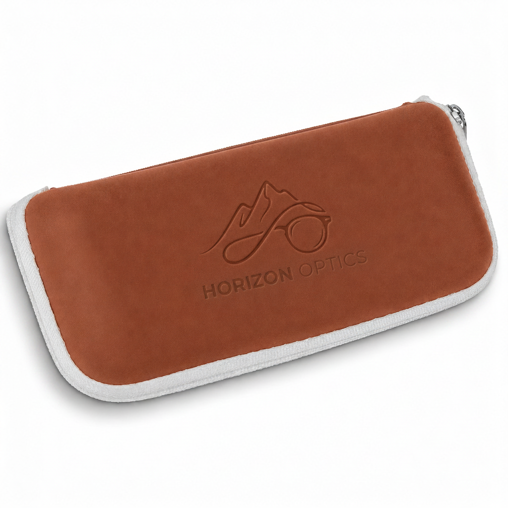 Funda blanda con cremallera para gafas de sol