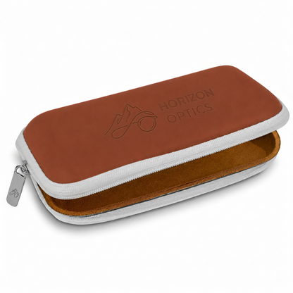Funda blanda con cremallera para gafas de sol